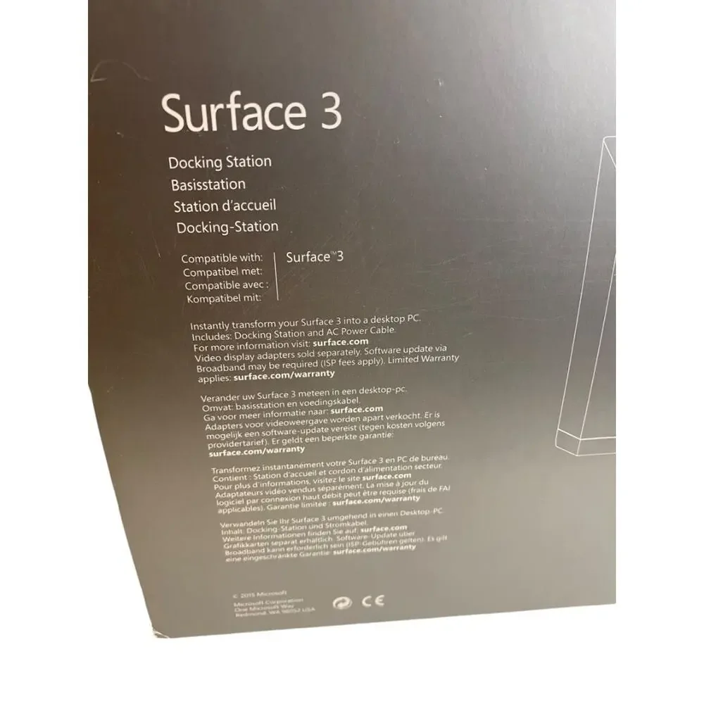 Microsoft Docking Station for Surface 3 New Open Box GJ3-00009-US